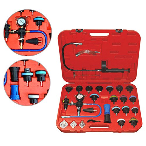 Preisvergleich Produktbild BMOT Kühlerabdrückgerät Kühlsystemtester Kühler Druck Prüfung Abdrückgerät Kühlsystem Tester abdrücken Prüfgerät Wassertank Lecksucher abdrücken Prüfgerät Kühlsystemtester Werkzeug
