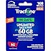 Tracfone $108 Unlimited Talk & Text, 60 GB of Data / 90 Days (Physical Card)