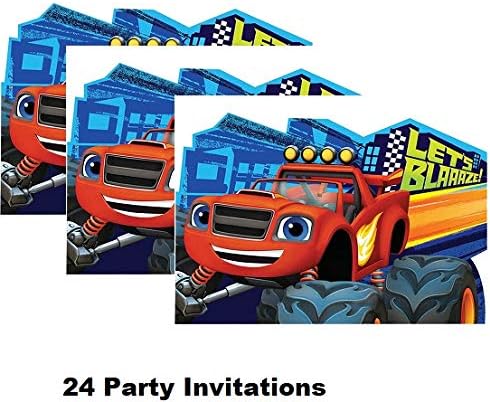 Hallm Blaze and The Monster Machines Decoration Party Birthday Invitations Invite 24PC