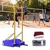 🏐【PERCHE DE VOLLEY-BALL - POLYVALENCE DOUBLE SPORT】Ce filet de volley-ball/badminton comprend un filet de volley-ball de 7,5 m et un filet de badminton de 6,1 m, vous permettant de pratiquer deux sports populaires en un seul achat. C'est le choix idéal pour s'amuser dans votre jardin, à la plage, sur la pelouse ou dans n'importe quelle salle de sport. Parfait pour des moments de détente en famille !