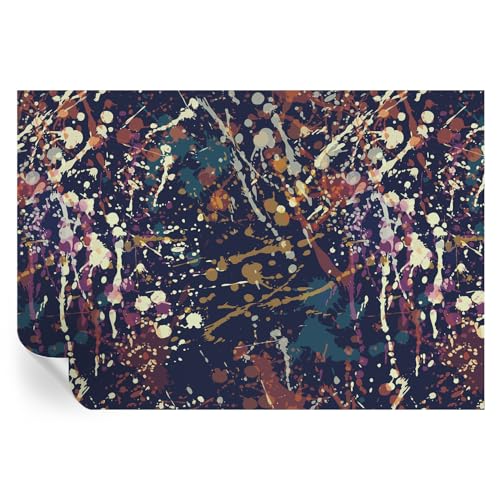 Murales de pared autoadhesivos con estampados abstractos para salones modernos 2