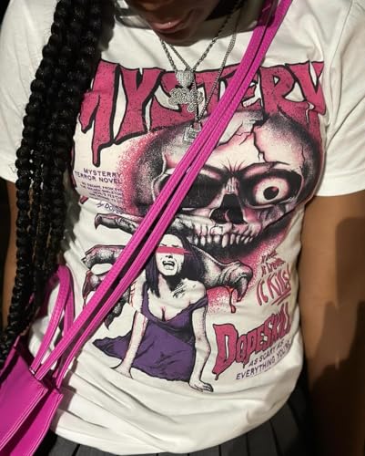 Image of DopeSkill Halloween Graphic Tee Streetwear Hip Hop Hypebeast Unisex T-Shirt Sneaker Colour Matching Shirts Spooky Graphic
