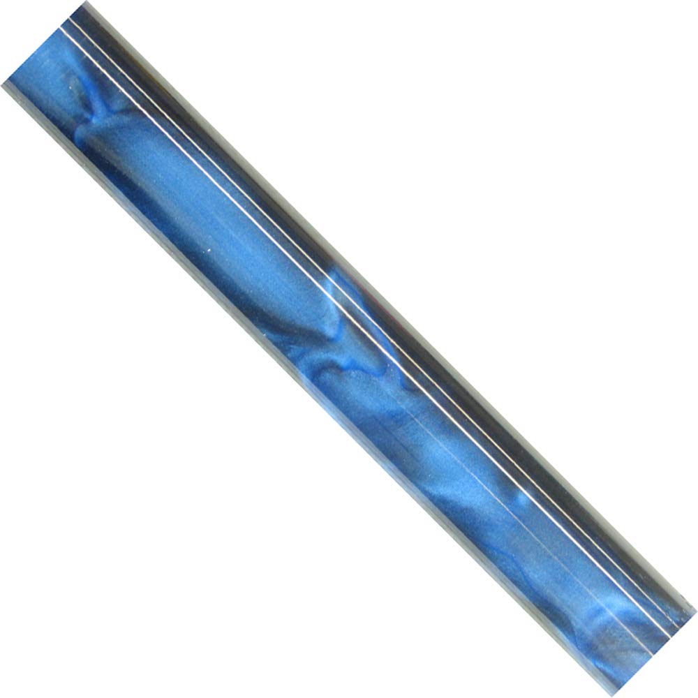 Chestnut Products Blue & Black Charnwood Pen Turning Ar16 Acrylic Pen Blank Indigo Blue With Black Swirl