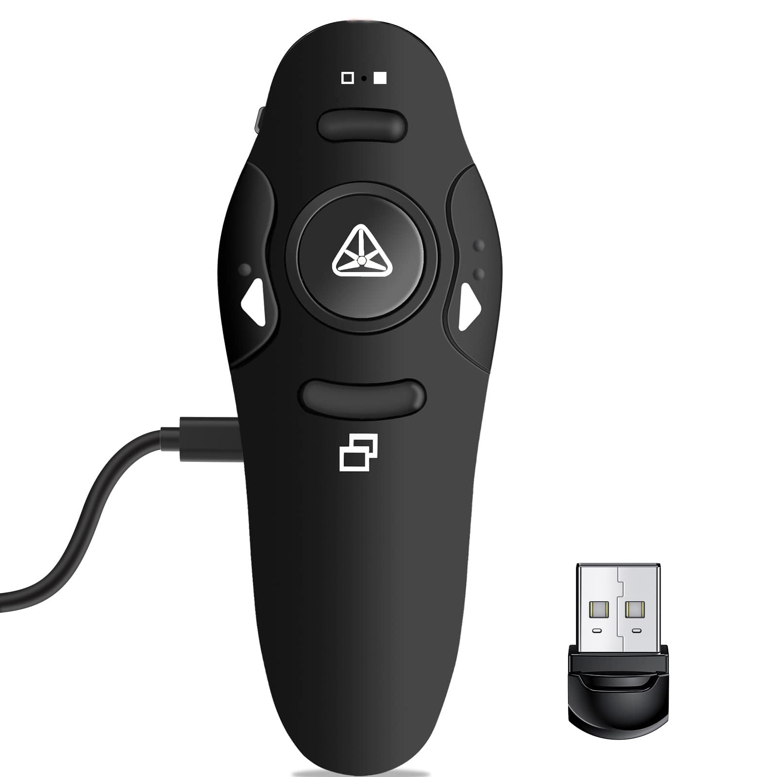 Rechargeable Presentation Clicker Wireless Presenter Remote USB Control