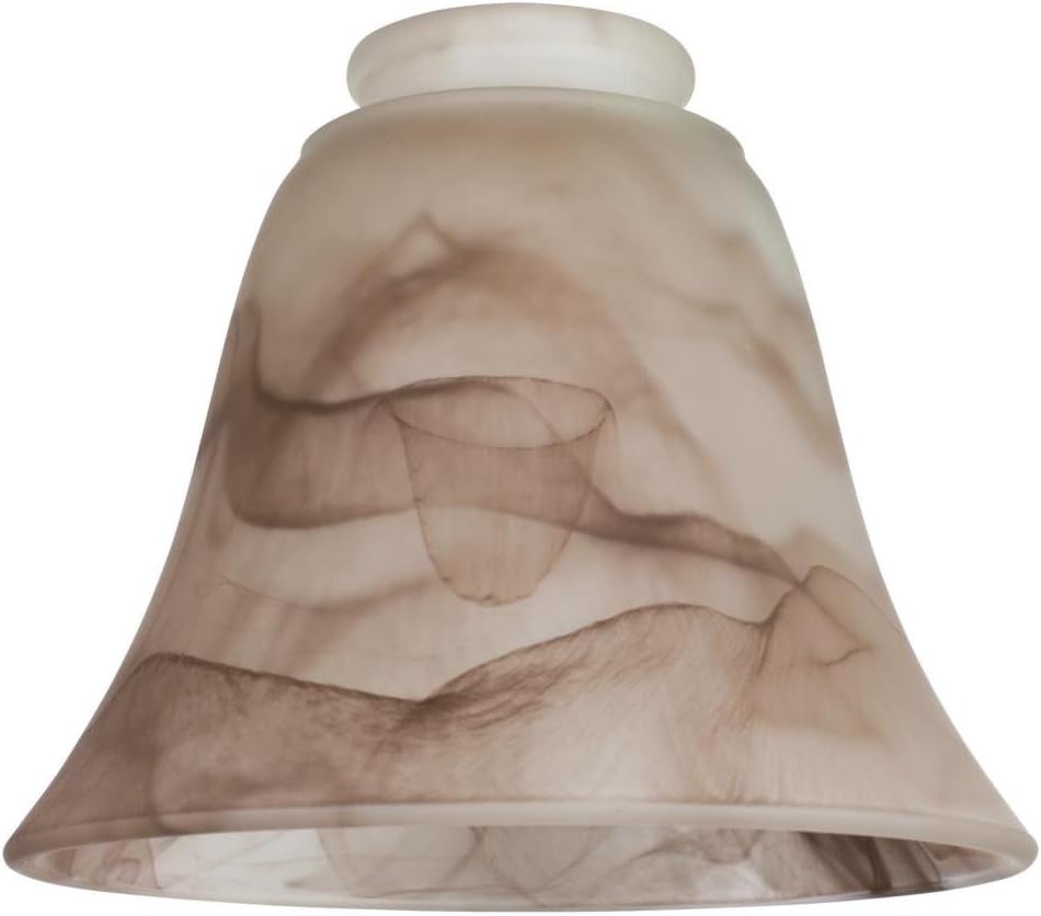 WestinghouseLIGHTING CORP 81167 Brown Swirl Glass Shade, 4-1/2", White