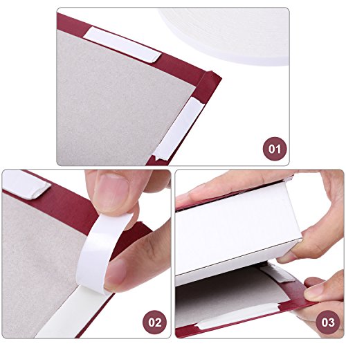 Image of Tatuo 2 Rolls Double Sided Foam Tape 1 /2 inches by 50 Feet White PE Foam Tape Sponge Soft Mounting Adhesive for DIY Craft Picture Poster Hanging