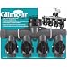 Gilmour Full Flow Poly 4-Way Connector AY4FF Teal/Black