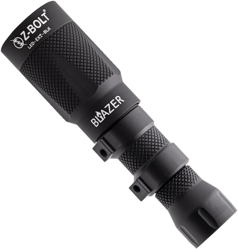 Z-Bolt® Blazer 65000 Candela LED Tactical Flashlight, 3.7V Lithium Powered, T6061 Aluminum, Water Resistant Rifle Mount Lighting