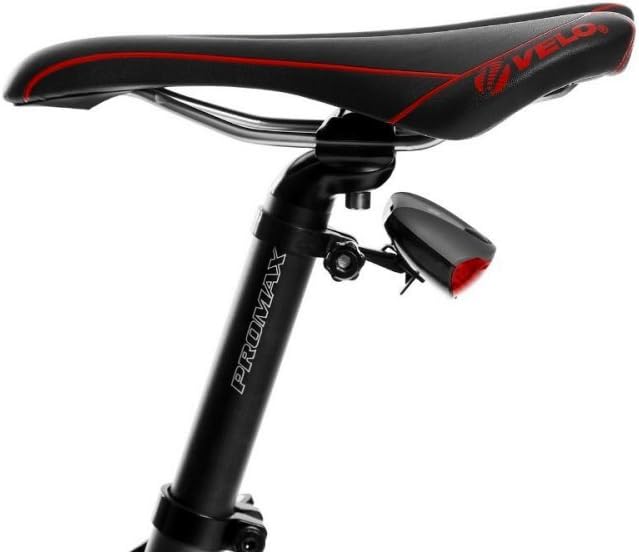 Close-up of bike seat and taillight