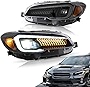 VLAND Projector Led Headlights Compatible with Subaru WRX/ STI 2015-2021 Base Premium Litmited ( Not Fit LED Models and Models w/AFS/SRH ), w/Amber Reflector