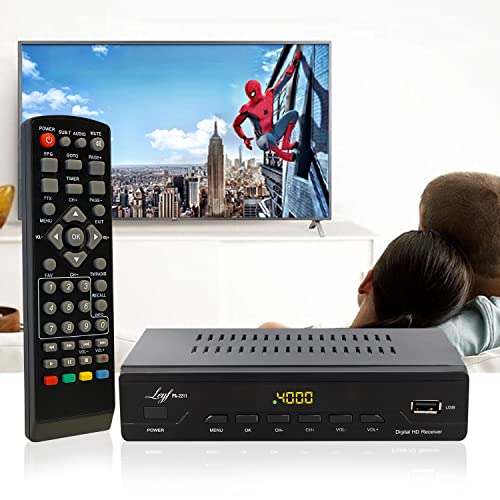 Décodeur TNT DVB T2 LEYF PA-2211 - Récepteur TV Full HD 1080p avec câbles - 3