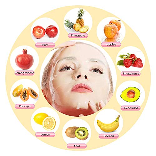Hdlwis Facial Mask Machine, Diy Face Mask Machine Multi-Function Automatical Natural Fruit Vegetable Face Mask Maker With Human Voice Reminder & 32 Counts Collagen Pills #TOP3