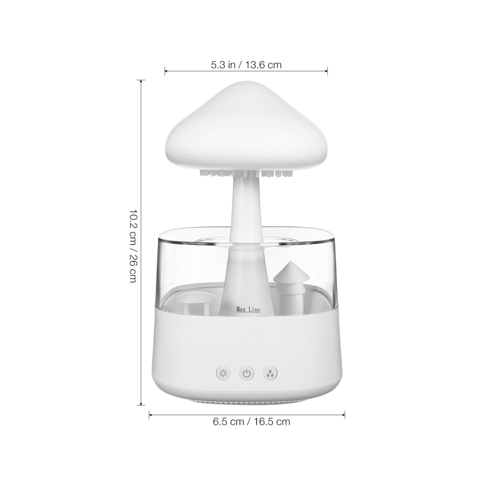 Humidificador de Aire Difusor de Aceites Esenciales 450ml Blanco