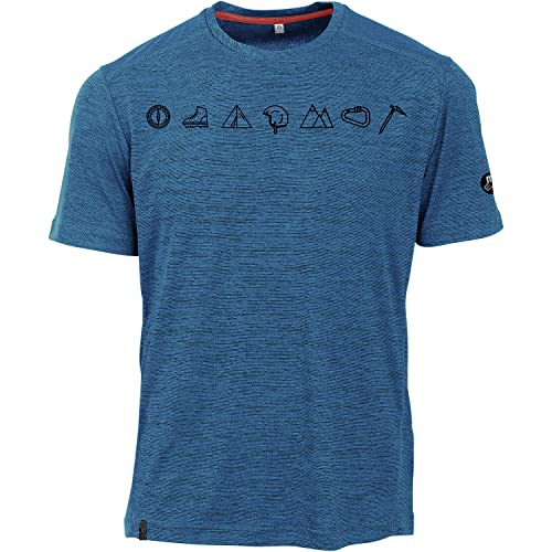 T-shirt imprimé bleu Grinberg Fresh idéal pour vos terrasses d'été