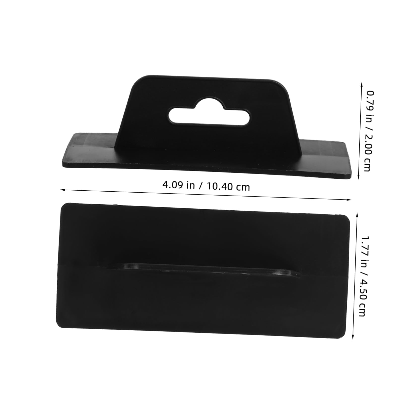 HOLIDYOYO 20-Pack Aircraft Hole Hooks Versatile Plastic Hangers for Display Retail Tags Clothing Jewelry Easy Install Wall Mounted