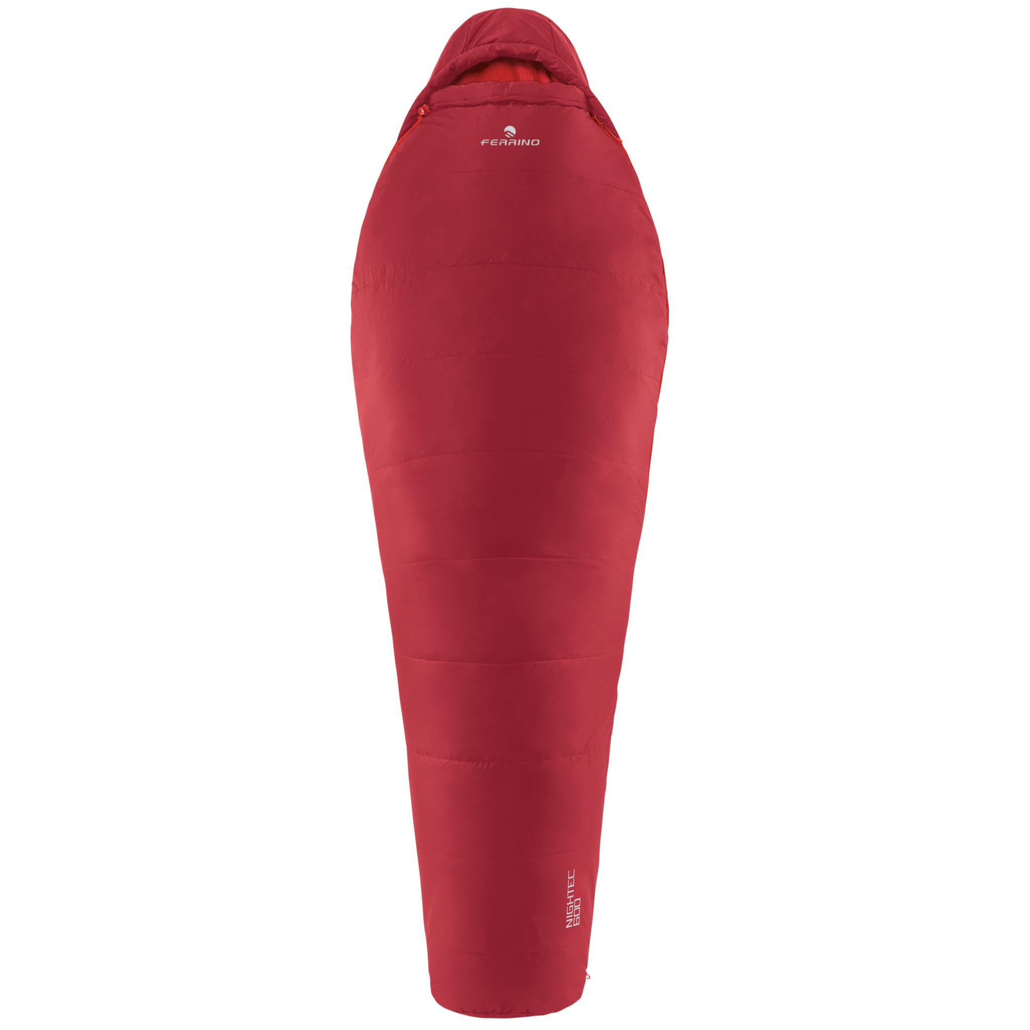Ferrino łóżko worek nightec 600 lite pro 86708 NRR śpiwór turystyczny piesze wycieczki biwak namiot zwiadowca podróży syntetyczna wyściółka M kolor czerwony SX
