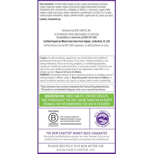 New Chapter Advanced Perfect Prenatal Vitamins, 192 Count - image 8
