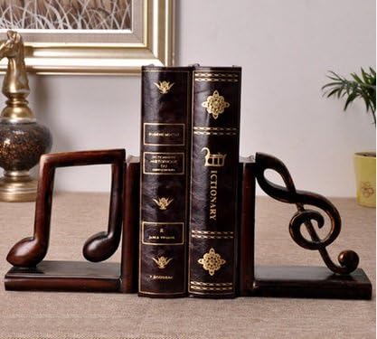 Bookends antique cool decorative modern book end racks Bookshelf Music Notation