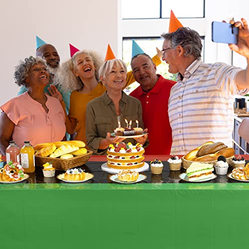 Tatuo 3 Pieces Juneteenth Table Clothes Black History Month Table Cloth Tri Colored Plastic Tablecloth Disposable African Table Cover Red Black And Green Party Dining Kitchen Decoration Supplies #TOP5