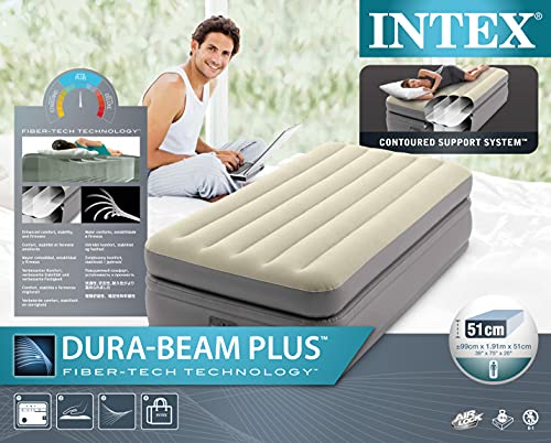 Intex Twin Comfort Elevated AIRBED W/Fiber-TECH BIP - Image 5
