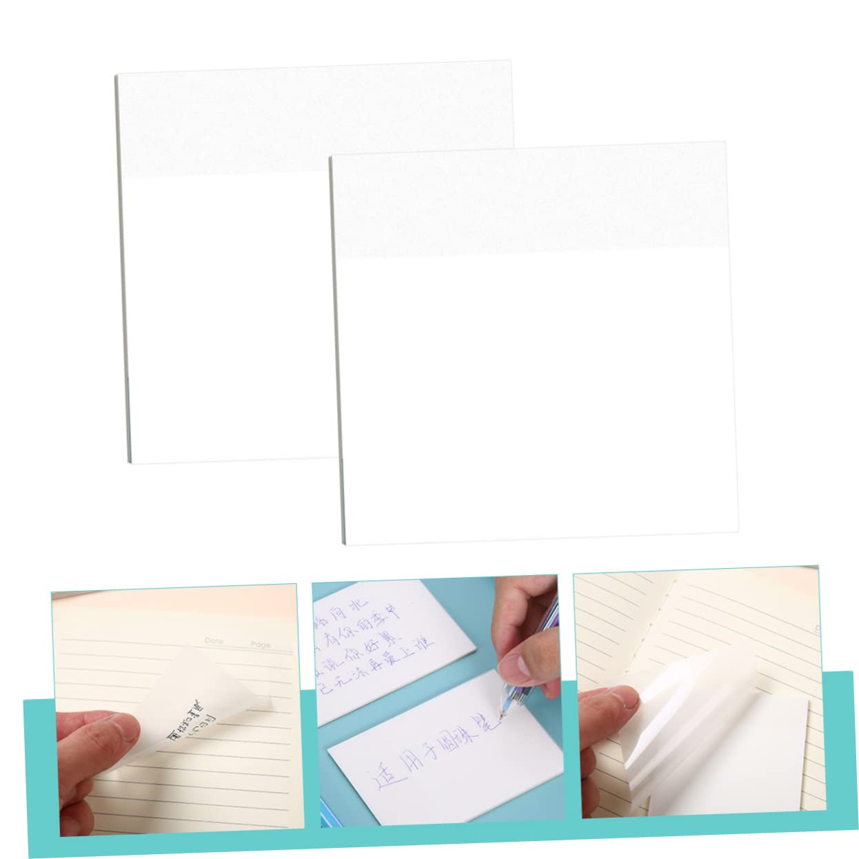 Gadpiparty 4 Ensembles Bloc Notes Autocollants De Notes Adhésives Pratiques Pour Étudiants Et Bureaux Pour Messages Et Rappels 200 Feuilles*4