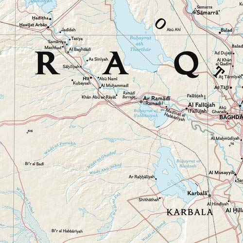 Miniatura 2 de National Geographic Maps Mapa de pared clásico de Irak - 28.5 x 24.5 pulgadas