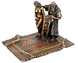  Kunst & Ambiente - Teppichhändler mit Sklavin - Wiener Bronze - Bergman - arabische Statue - Araber Bronzefigur - Vienna - Wien - Handbemalt