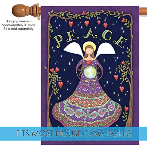 Toland Home Garden 109786 Peace Angel Christian Flag 28X40 Inch Double Sided Christian Garden Flag For Outdoor House Flag Yard Decoration #TOP20