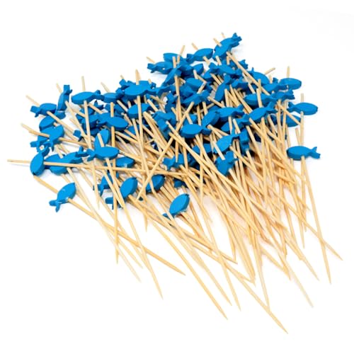 Honbay 100PCS Fish Style Cocktail Picks Toothpicks Decorative Fish Shape