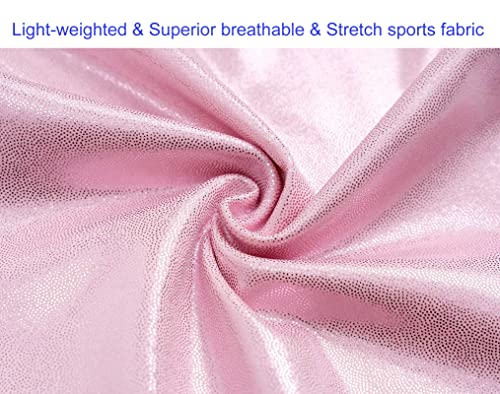 Image of Domusgo Toddler Leotard Gymnastics Long Sleeve, Sparkly Tumbling Dance Leotards for Baby Girls Kids Teens 2-14 Years