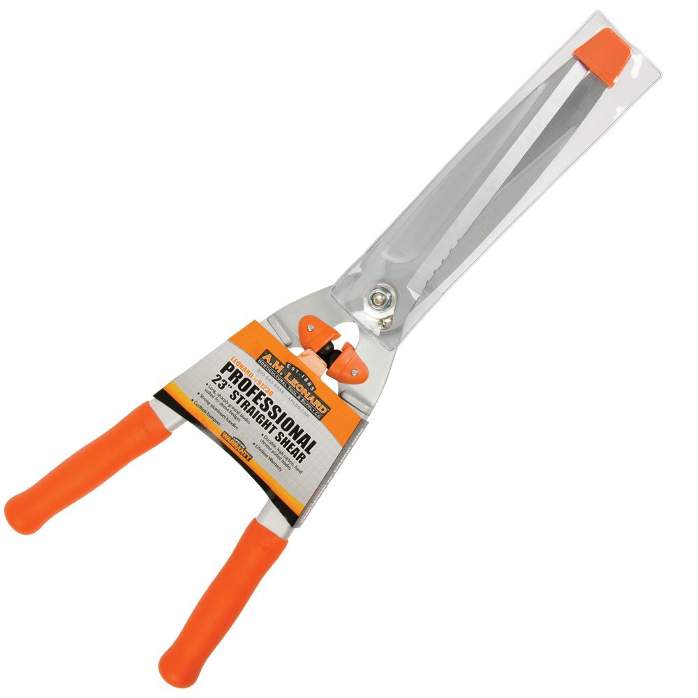 A.M. Leonard 9-inch Straight Blade Hedge Shears, 13.5-inch Handle