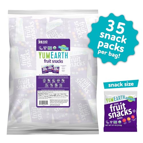 Image of YumEarth Organic Assorted Flavor Fruit Snacks, 0.7 Ounce (Pack of 315)