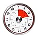 ZHIER Sveglia da Cucina, Timer Mini Rotondo in Acciaio Inox Magnetico Timer Meccanico Cottura Meccanica Allarme Counter Orologio da Cottura Promemoria