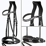 Heinick-Reitsport Trense Soft Selection Lackleder anatomisch ~ Talia ~ WB VB Größe Warmblut/Full