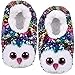 Ty - Pantofole in peluche con paillettes Owen il gufo, multicolore, 37 EU