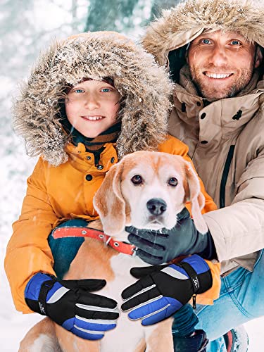 Image of SATINIOR 2 Pairs Kids Winter Snow Gloves Ski Mitten