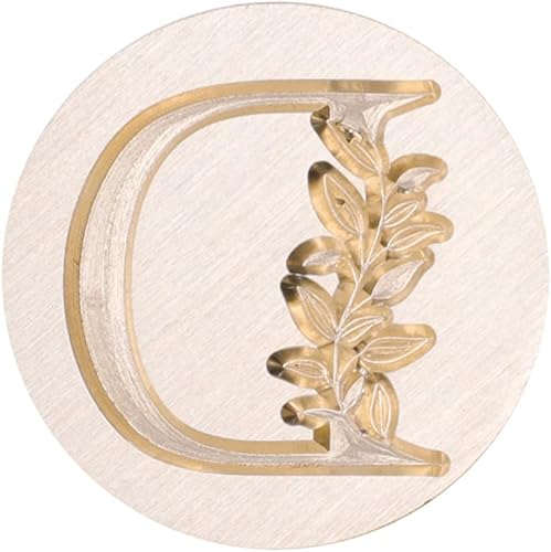 Miniatura 3 de SWANGSA Sello de cera con letra inicial del alfabeto D, elegante sello de letras botánicas vintage para invitación de fiesta de boda, envoltura de