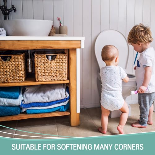 Soft Corner Guards by Skyla Homes - Squishy Protectors from Sharp Furniture Edges - High Resistant 3M Adhesive - Baby Proofing Protector Guard for Table Edge Child Safety (7 ft, Oyster White) - Thumbnail 6