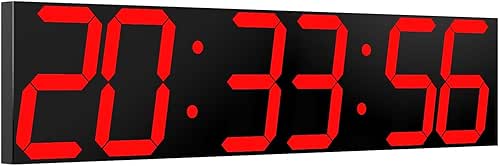 Digital Wall Clock, Oversize Led Digital Clock Large Display with