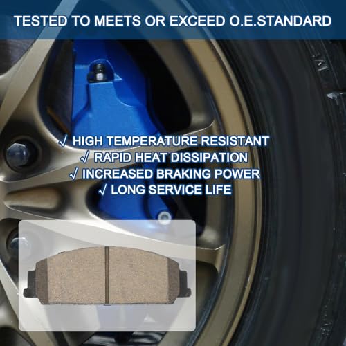 Image of D1351 Front Ceramic Brake Pads Fit For Chevrolet Caprice 2012 PPV,For Pontiac G8 2008, G8 2009 Base /GT