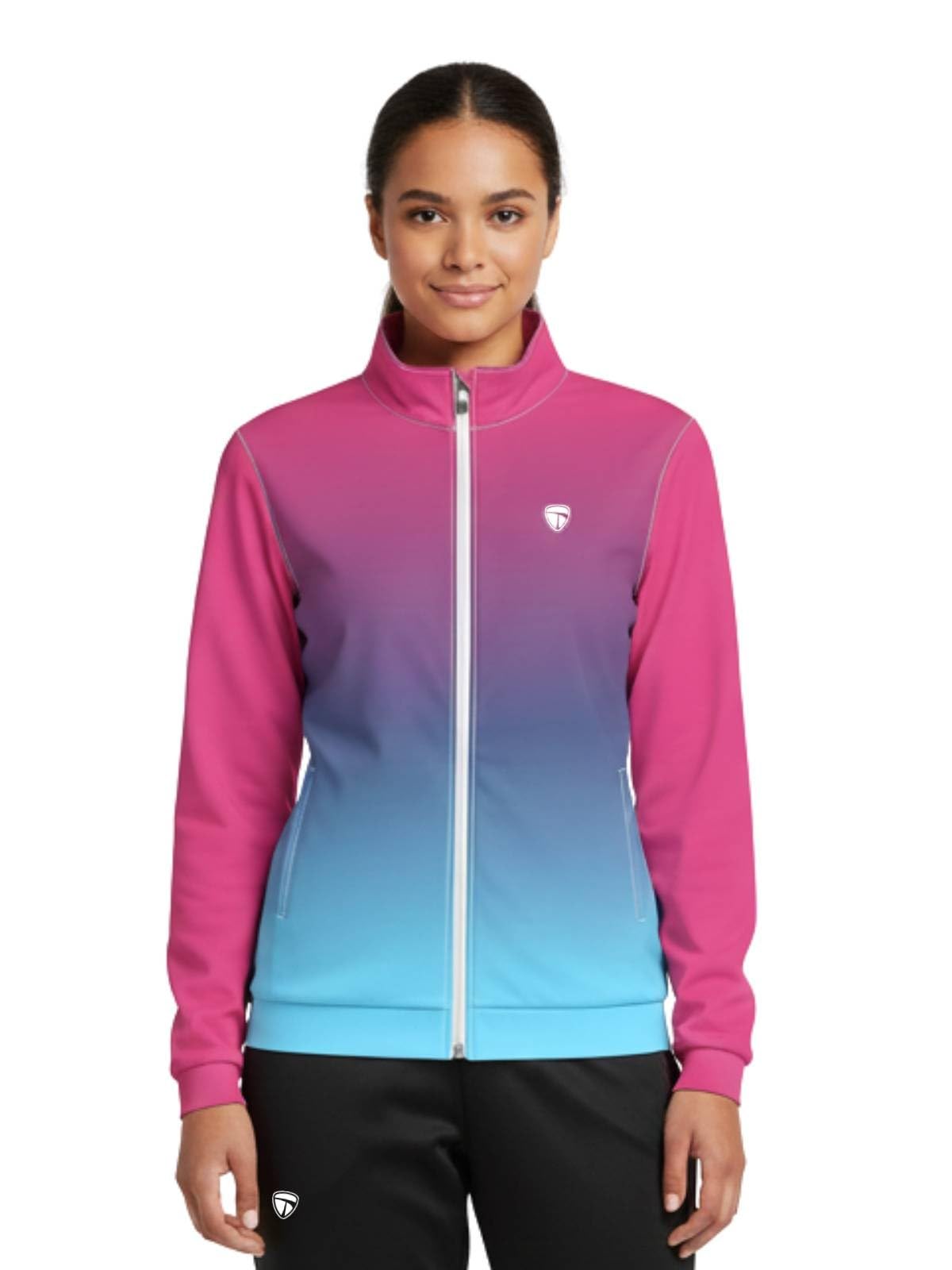 Sports Track Jackets for Women | Girls GYM Yoga Jogging Workout Top Upper-image-13