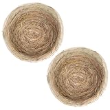 Nido de pájaros para palomas: hecho con material resistente y transpirable, no se deforma fácilmente, nido de pájaro esférico tejido a mano