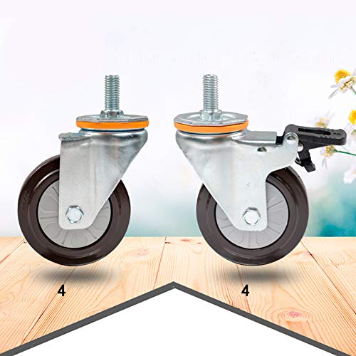 Roulette pivotante robuste de 100 mm pour une stabilité de meuble durable - 6