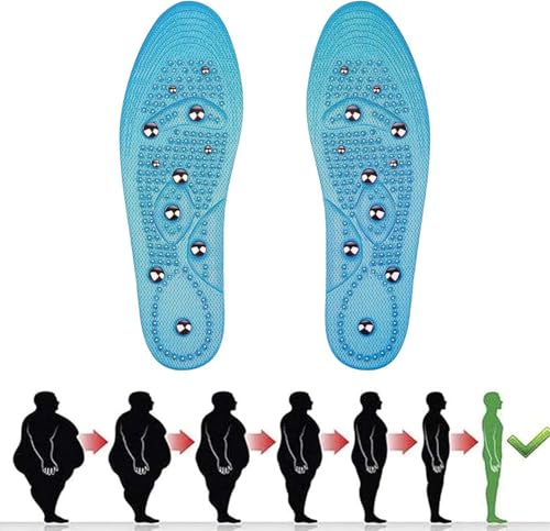 Plantillas Magnéticas, 1 Par Plantillas Acupresión Zapatos, Plantillas Gel Magneticas Para Hombre y Mujer, Reflexología Plantillas de Acupresión Fascitis Plantar Cuidado de La Salud Del Pie (35-40)