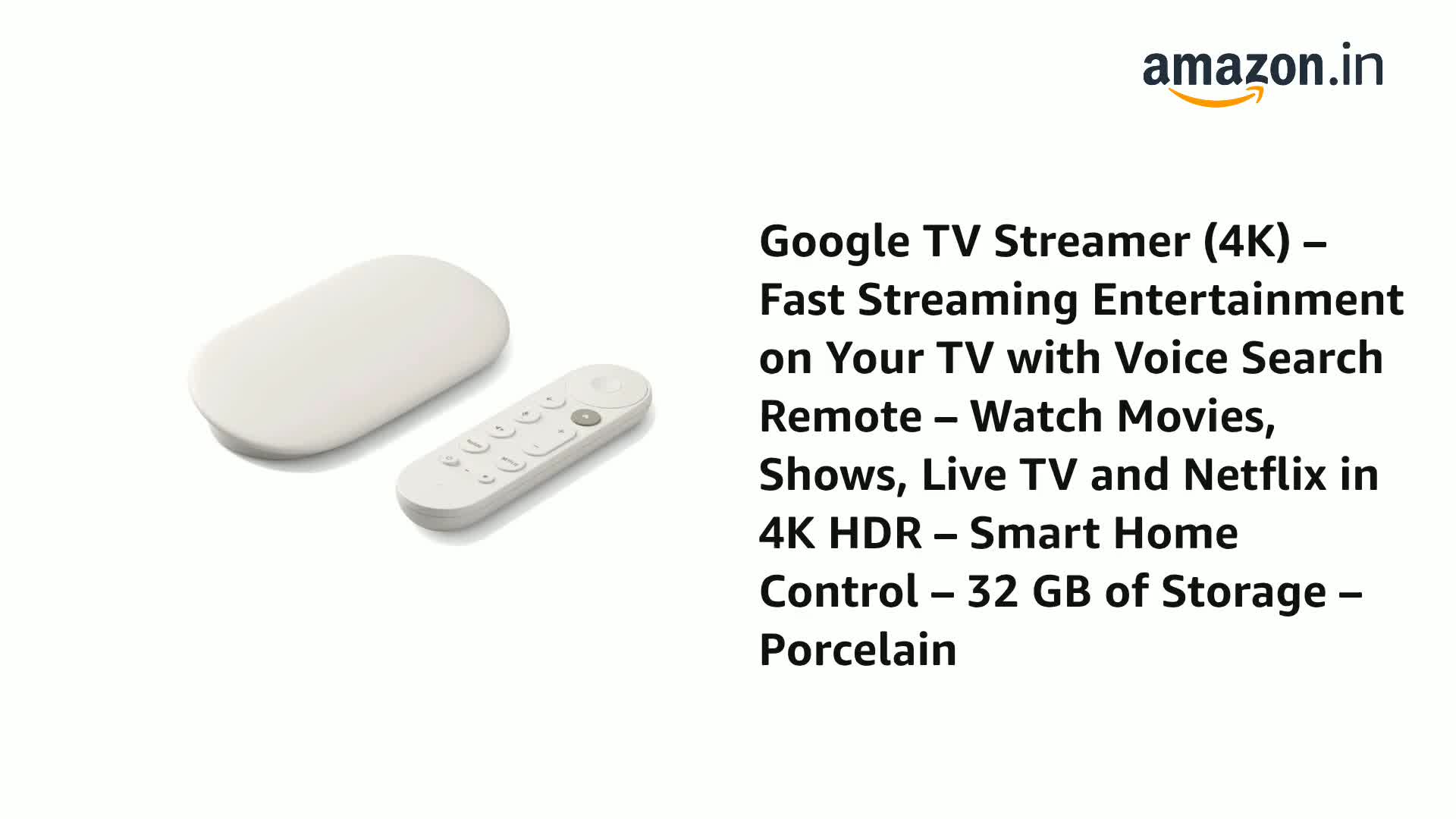 Google TV Streamer (4K) – Fast Streaming Entertainment with
