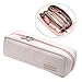 Produktbild iSuperb Federmäppchen Studenten Mäppchen Grosse Kapazität Bleistift Beutel Schulmäppchen 3 Fächer Reißverschluss Schuletui Mädchen Pencil Case (Kleines Quadrat)