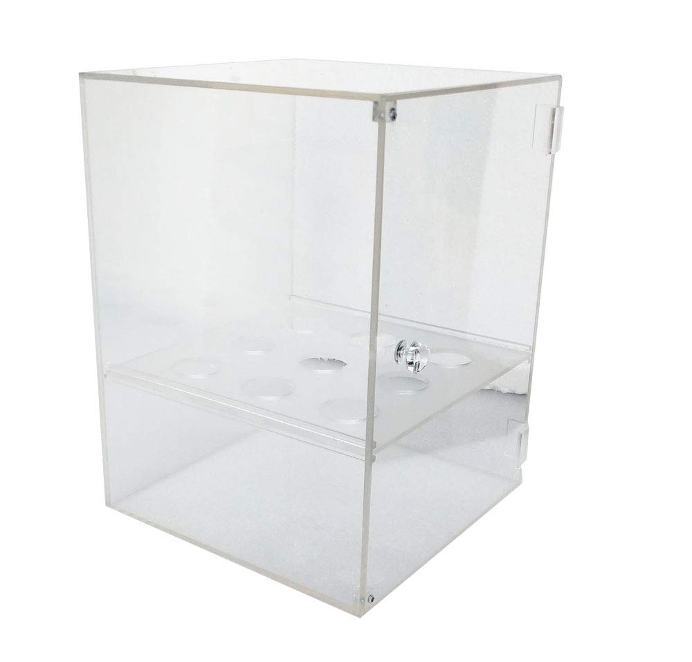 TECHTONGDA 9 Holes Ice Cream Cone Holder Clear Acrylic Display Cabinet
