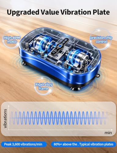 Whole Body Vibration Plate Exercise Machine, 99 Speed Levels Power Plate - image 9