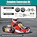 Electric Cart Conversion Kit, 24V 250W 10 Inch Wheels Electric Motor Set with Controller and Digital Display Throttle for Go-kart Wheelchairs Senior Mobility Scooter Dune Buggy Beach Cart UTV ATV DIY