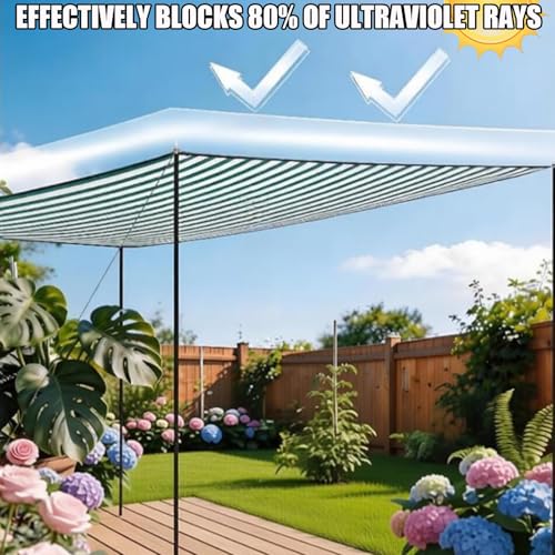 Filet protection solaire extérieur 6x6.5m et toile d'ombrage de jardin